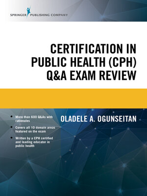 cover image of Certification in Public Health (CPH) Q&A Exam Review